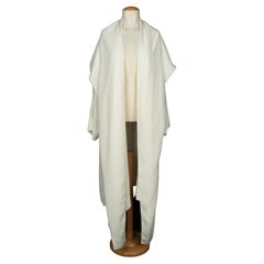 Alaïa long white jacket 1985s