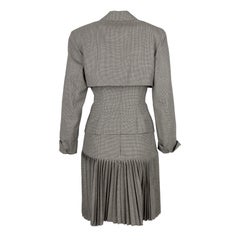 Alaïa Micro Houndstooth Suit & Pleated Skirt - '80s