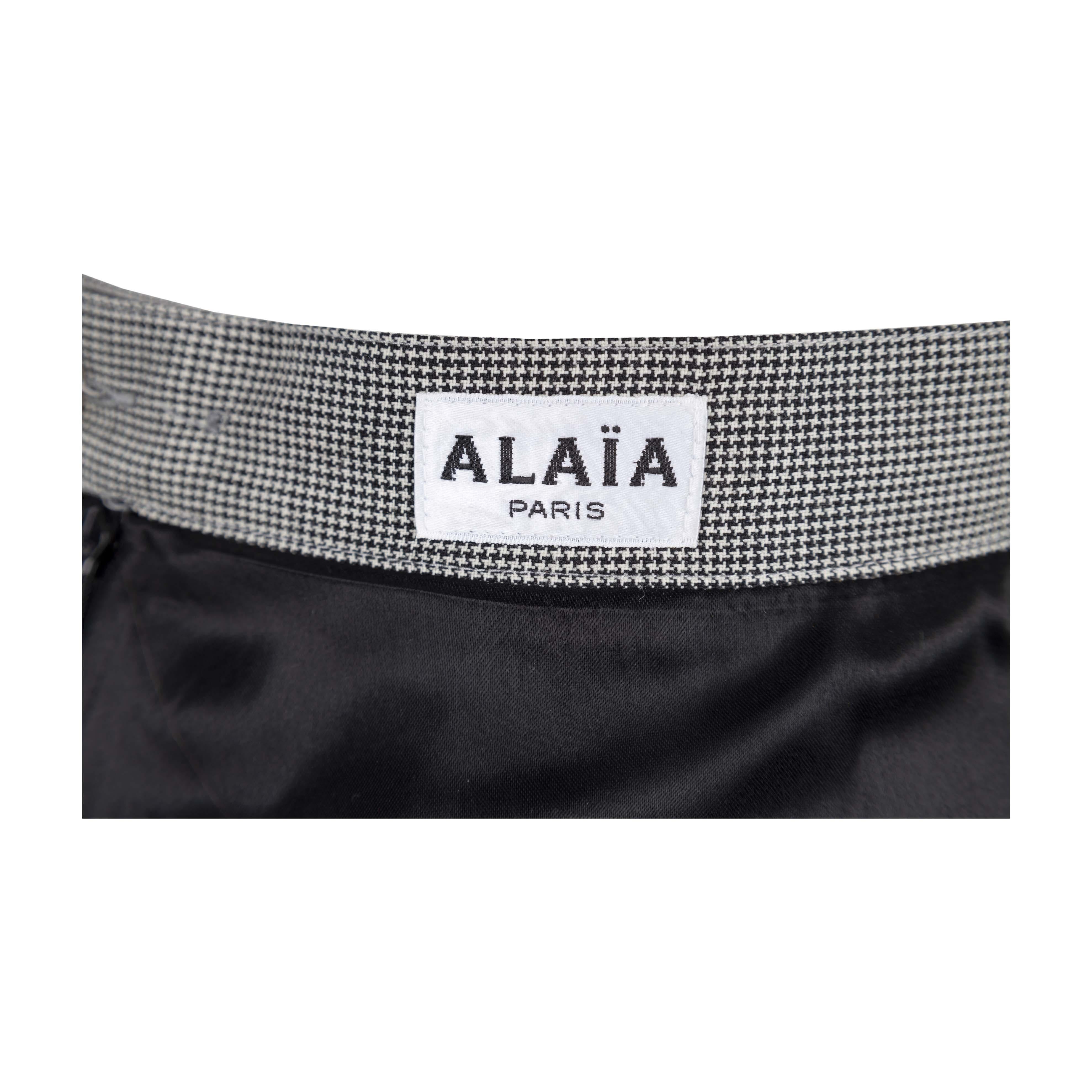 Alaïa Micro Houndstooth Suit & Pleated Skirt - '80s 2