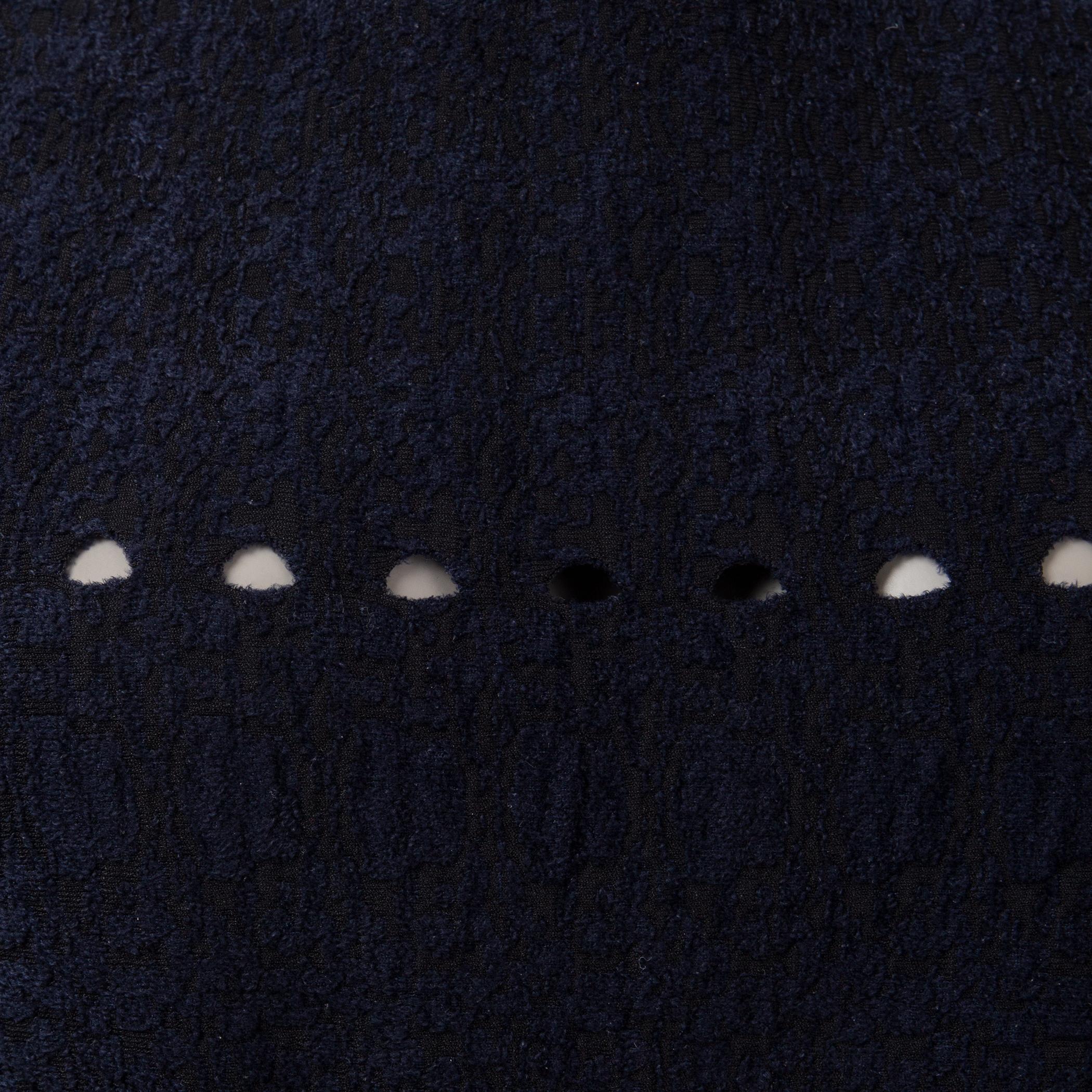 Alaïa - Robe à volants en viscose bleu nuit avec découpes, 40 M en vente 1