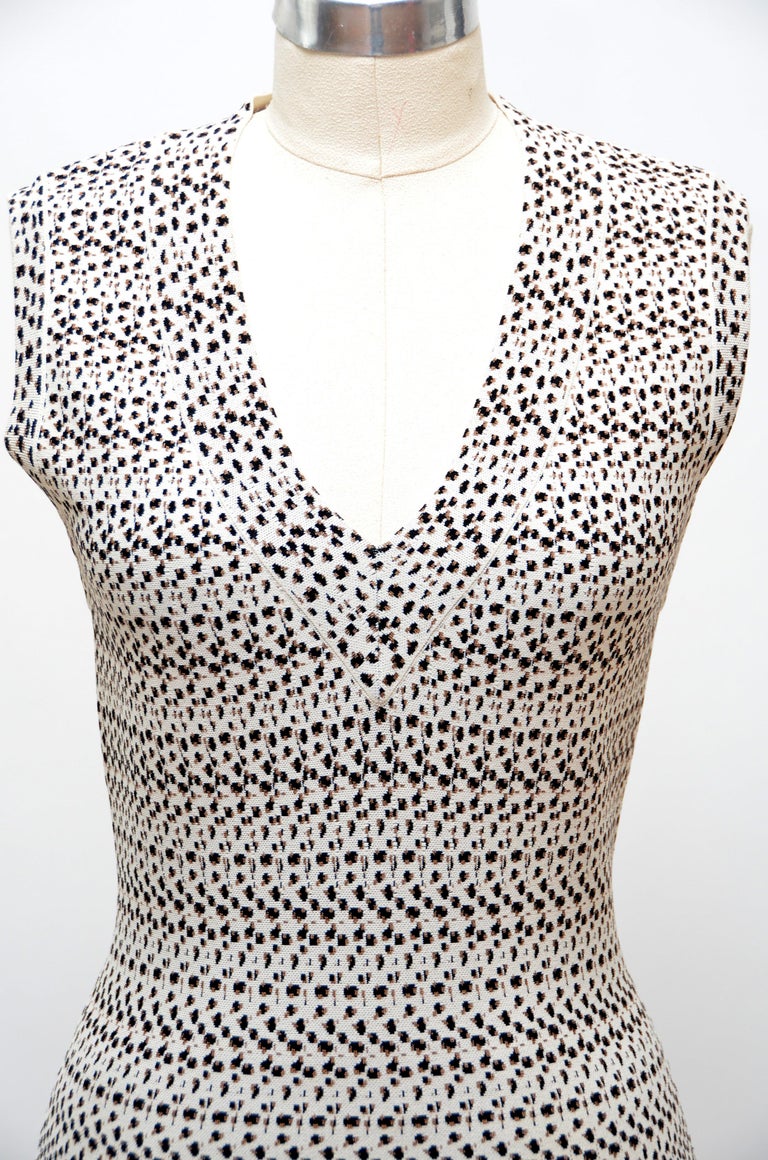 Alaia Mini Leopard Print Dress Size 42 NEW For Sale at 1stDibs