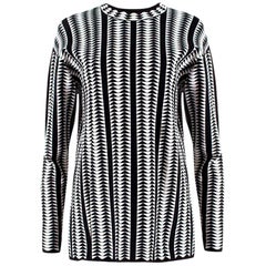 Alaia Monochrome Geometric Sweatshirt - Size US 8