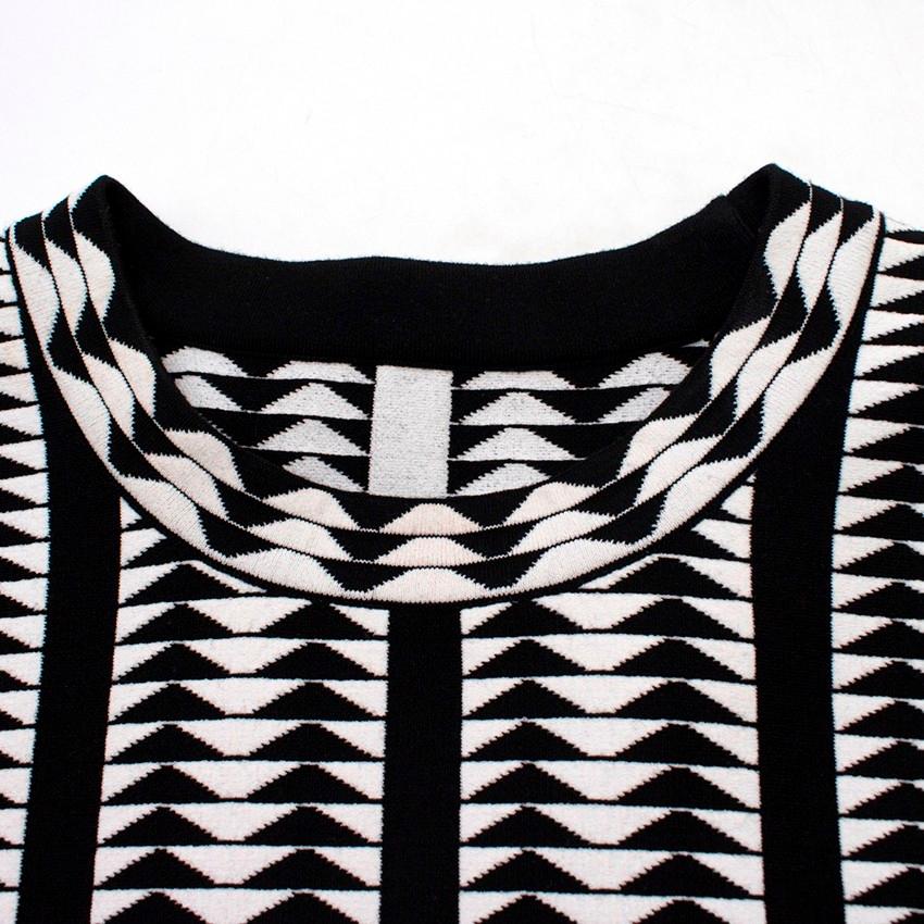 Alaia Monochrome Geometric Sweatshirt US 8 In Excellent Condition In London, GB