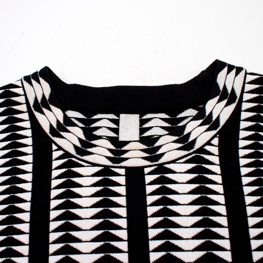 Alaia Monochrome Geometric Sweatshirt US 8 2