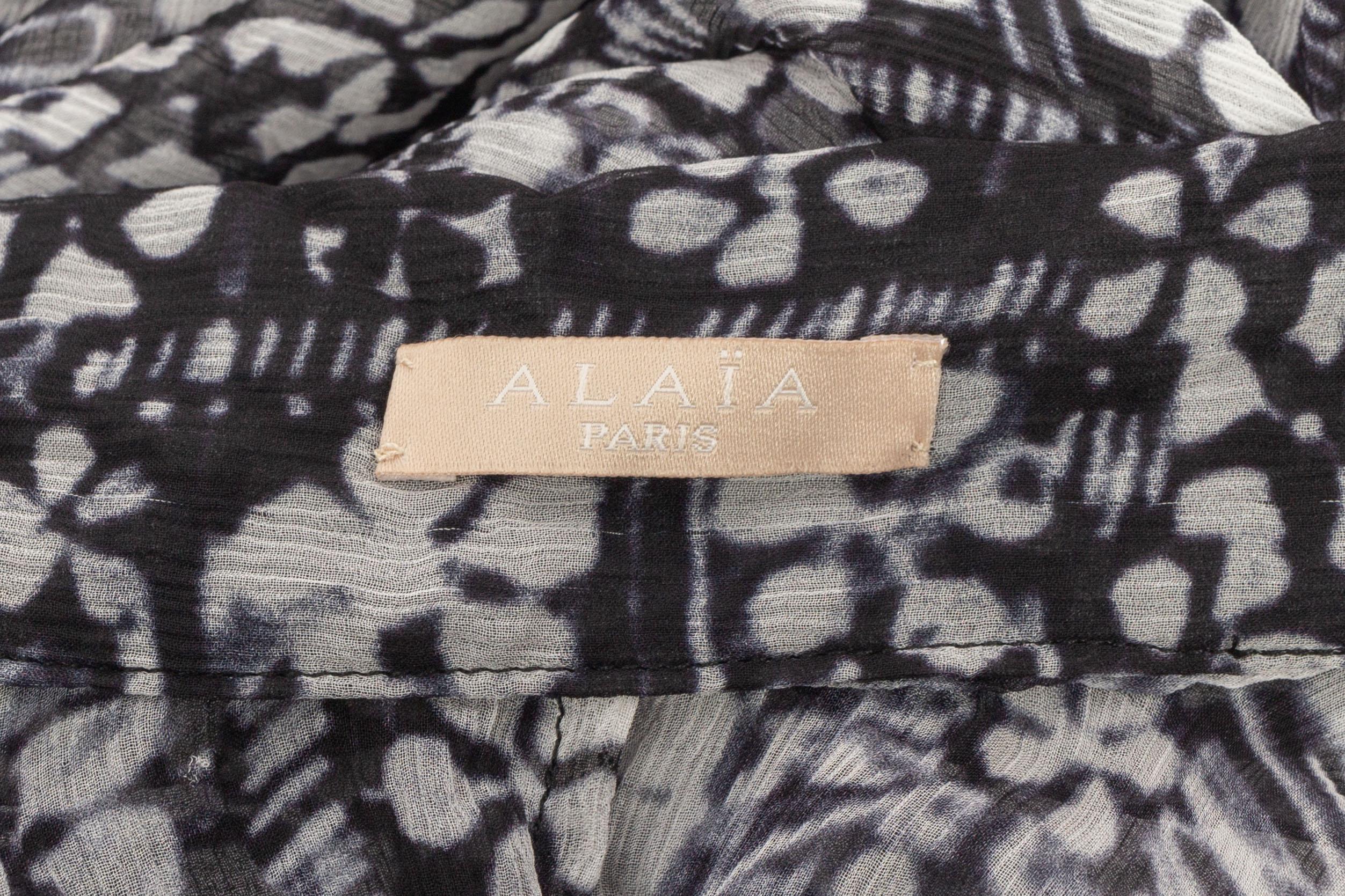 Falda Alaïa de muselina en venta 1