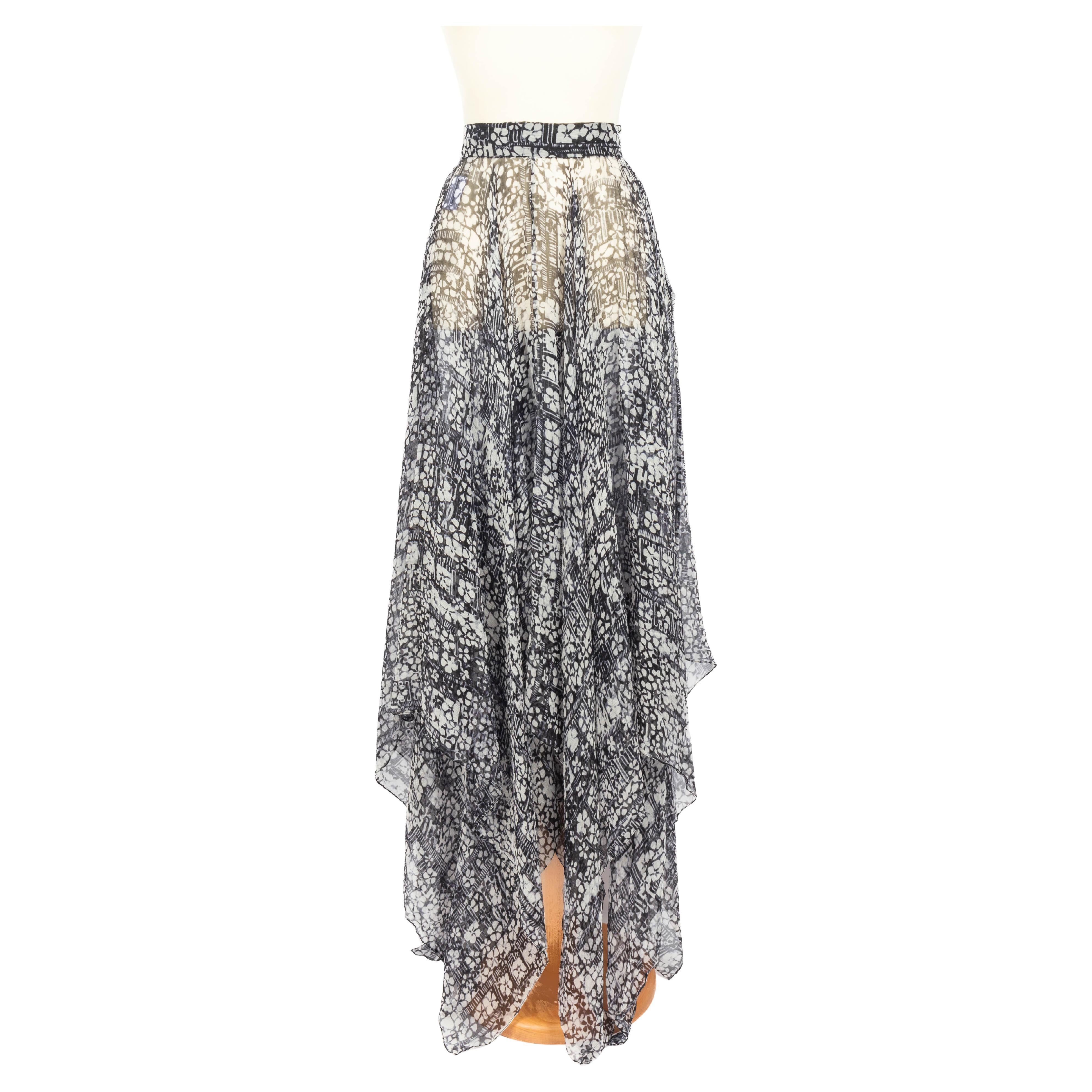 Falda Alaïa de muselina