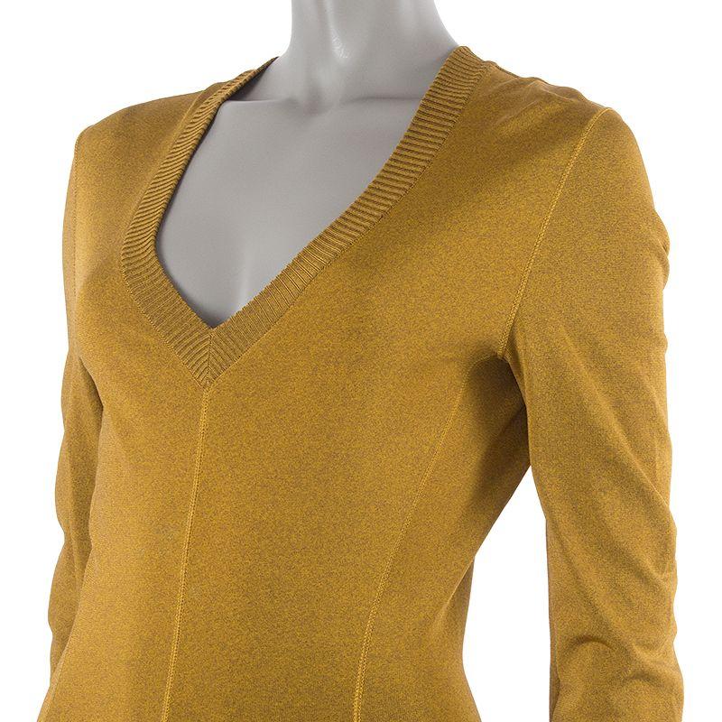 mustard yellow long sleeve dress