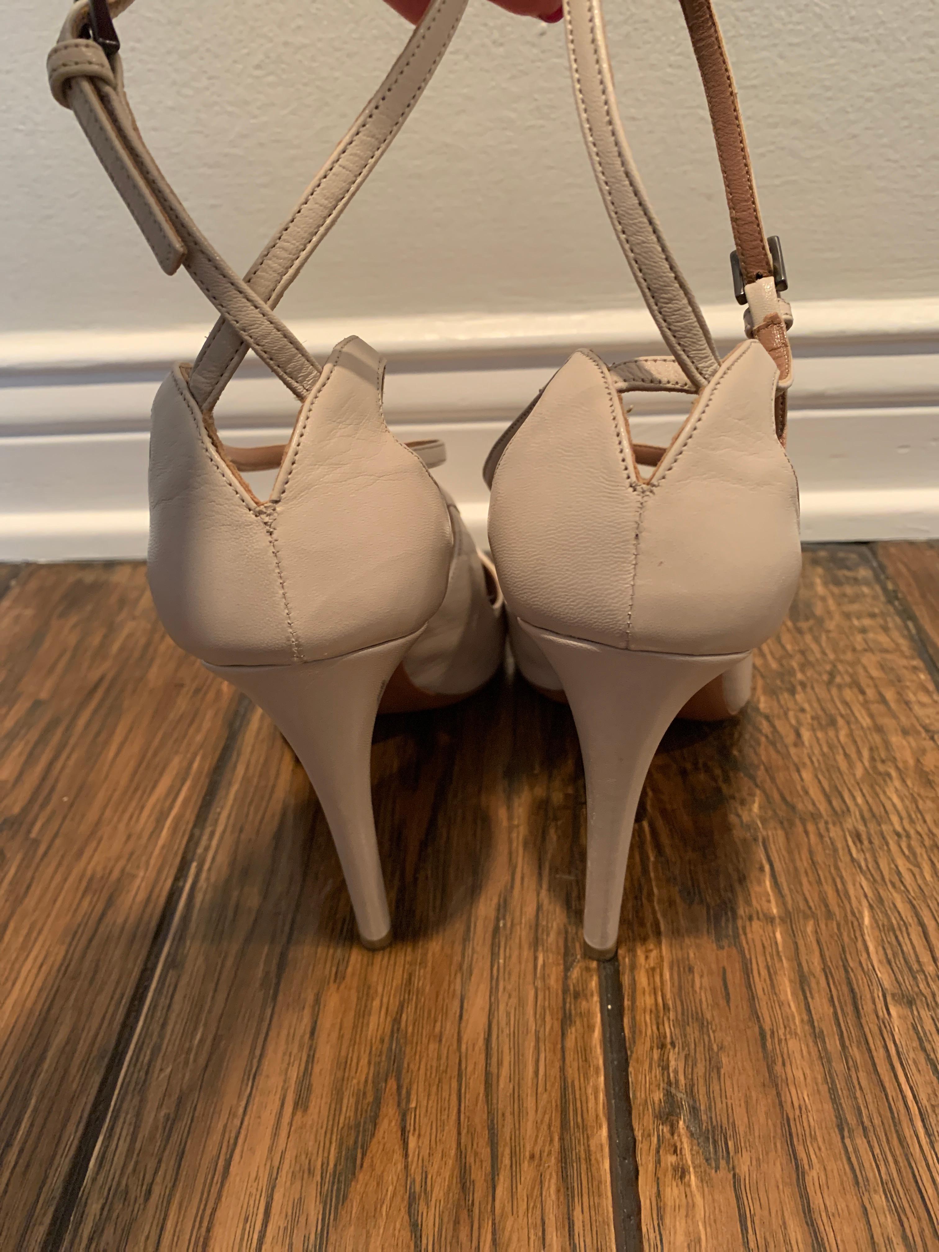 nude mary jane shoes