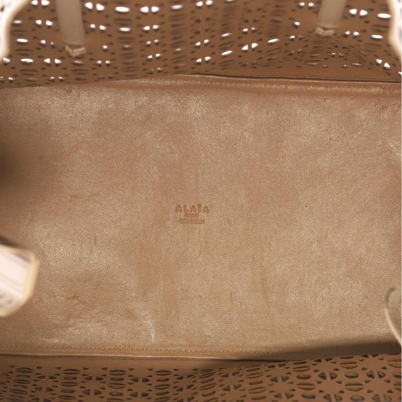 Alaia Open Tote Laser Cut Leather Medium 3