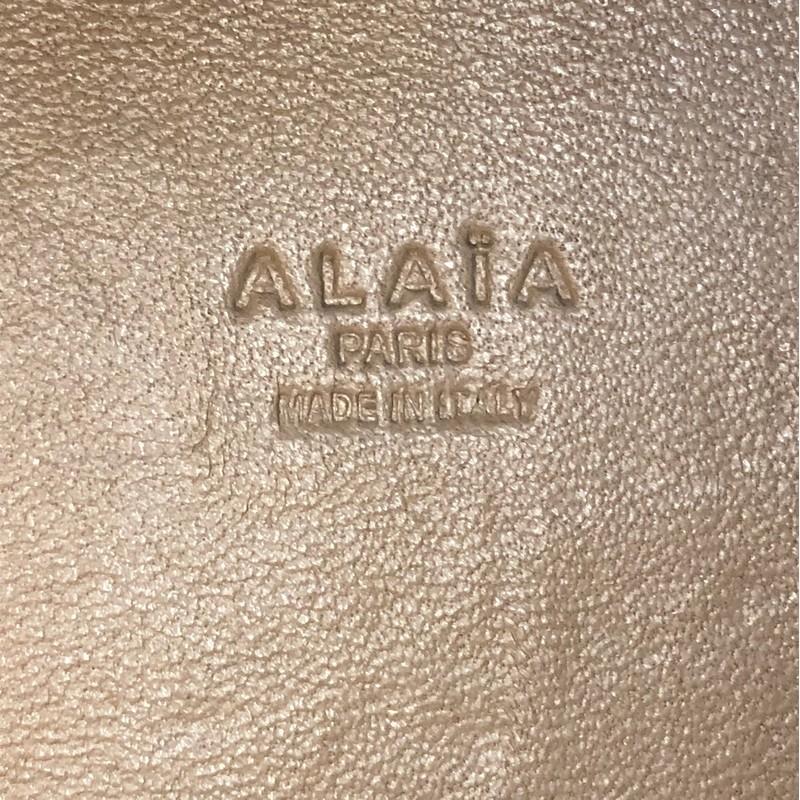 Alaia Open Tote Laser Cut Leather Medium 4