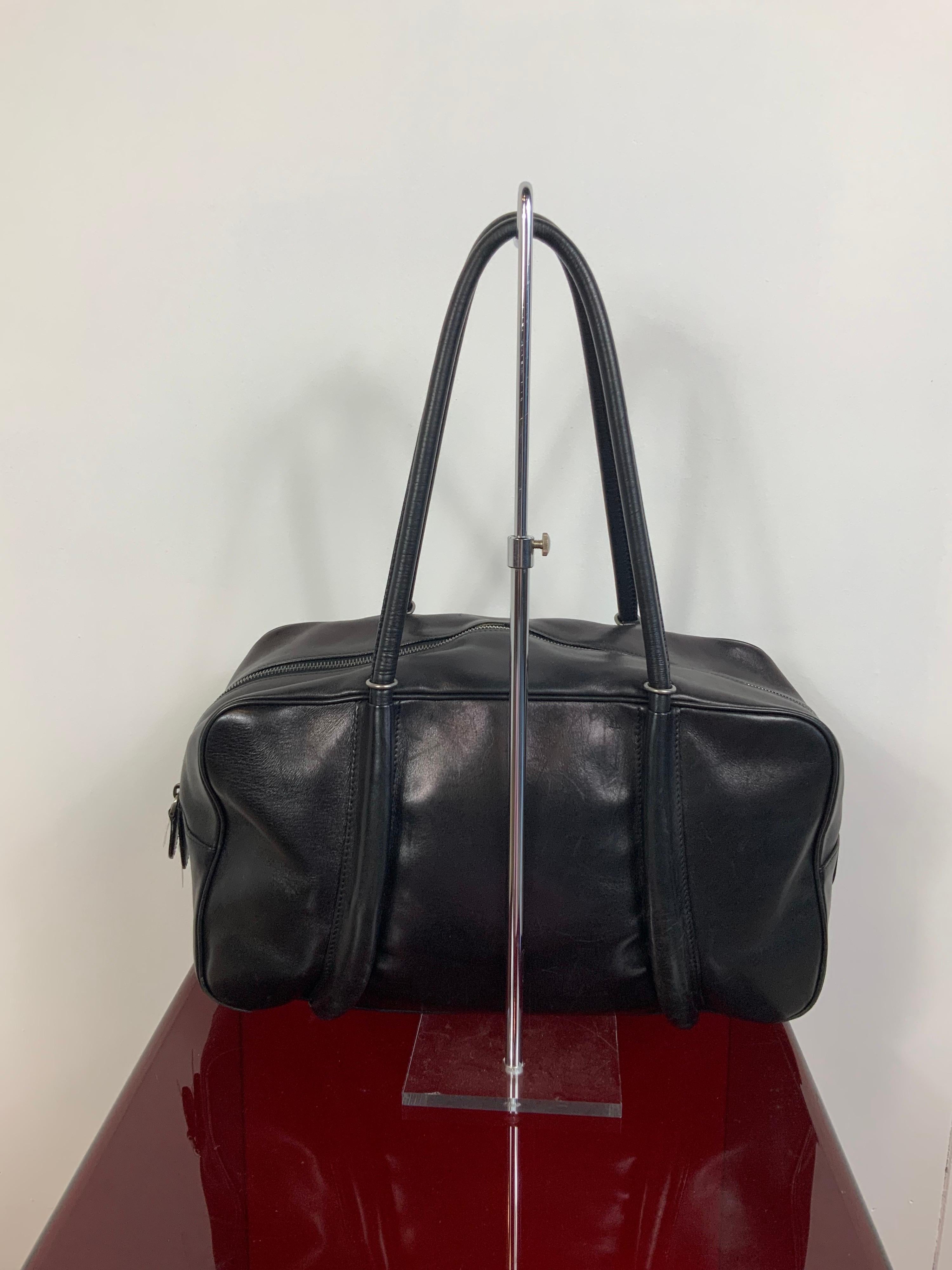 Black Alaia Paris leather black bag 
