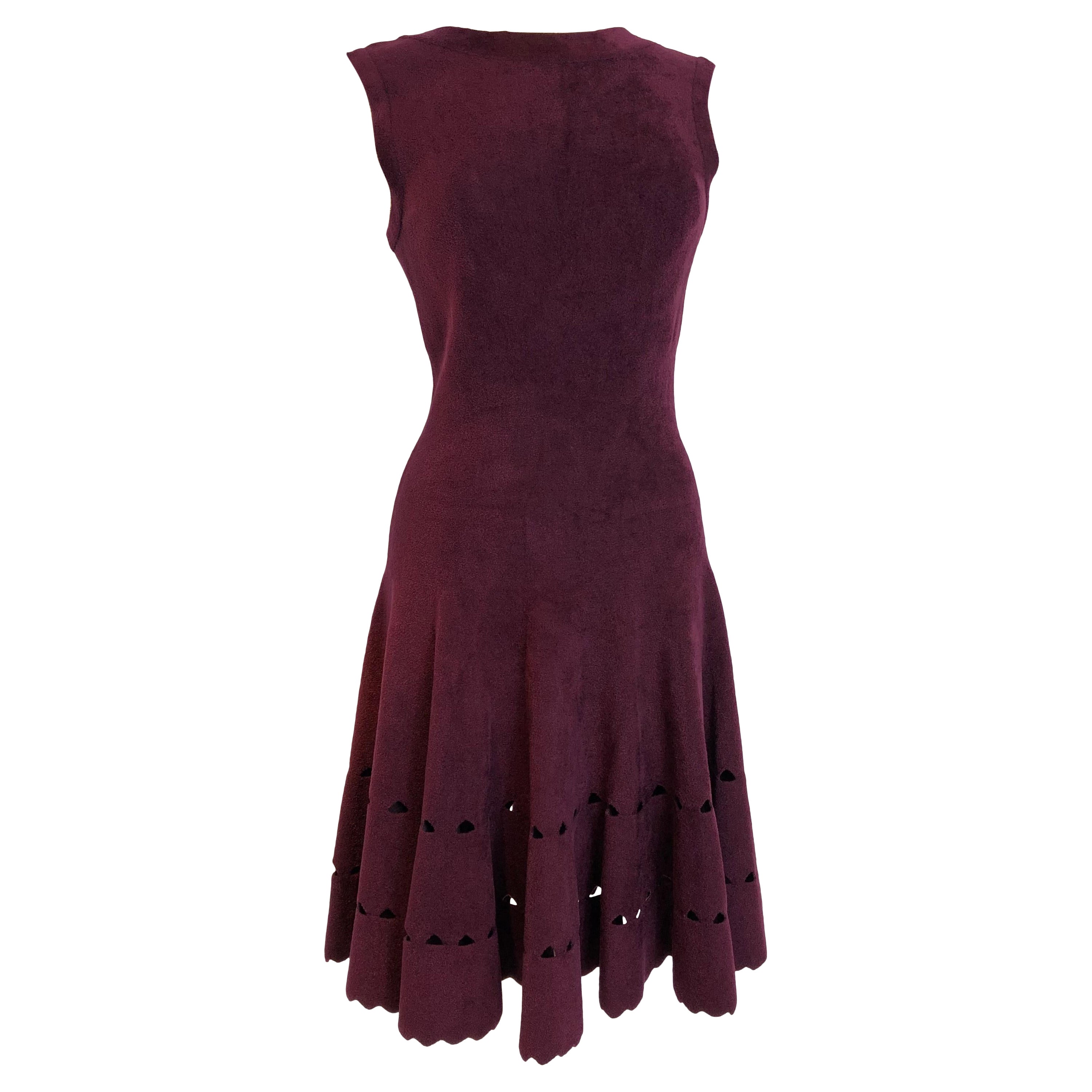 Alaia Paris: violettes Cupro-Kleid