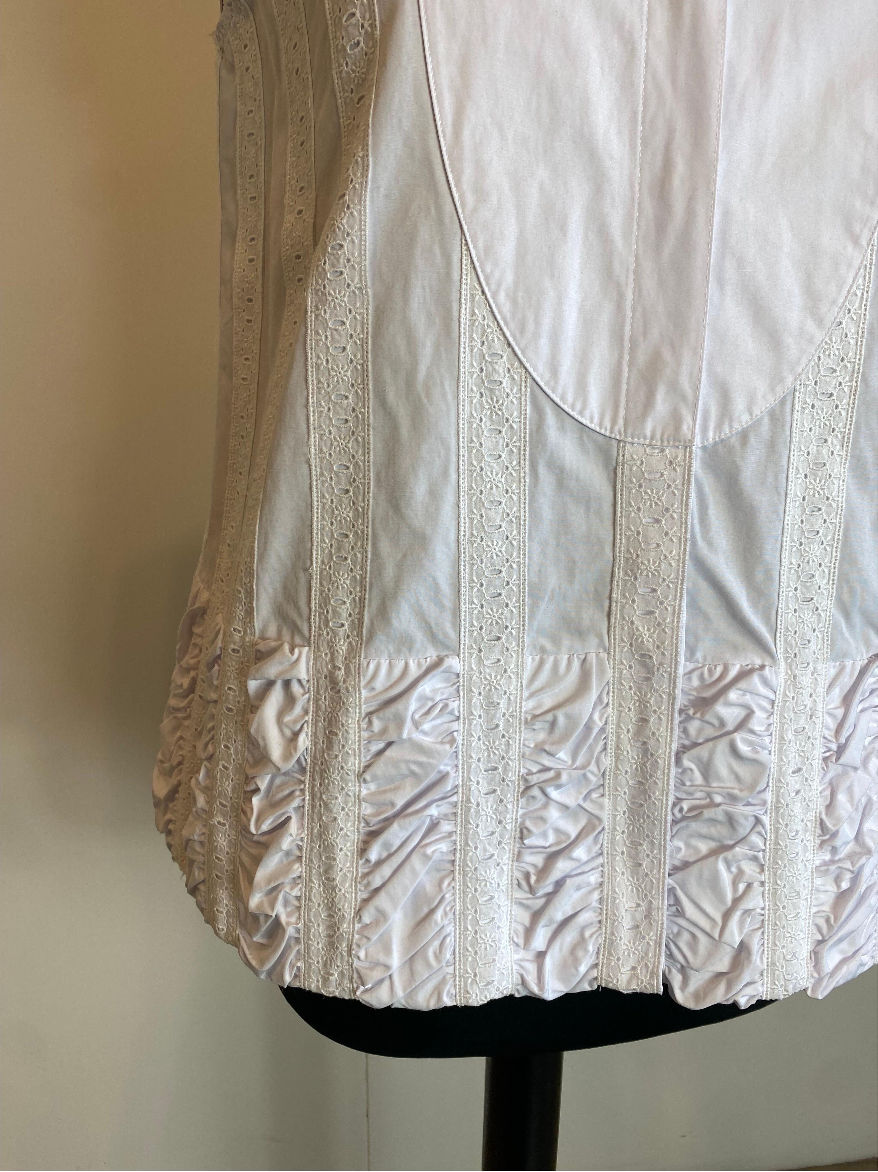 Alaia Paris White Blouse  In Excellent Condition For Sale In Carnate, IT