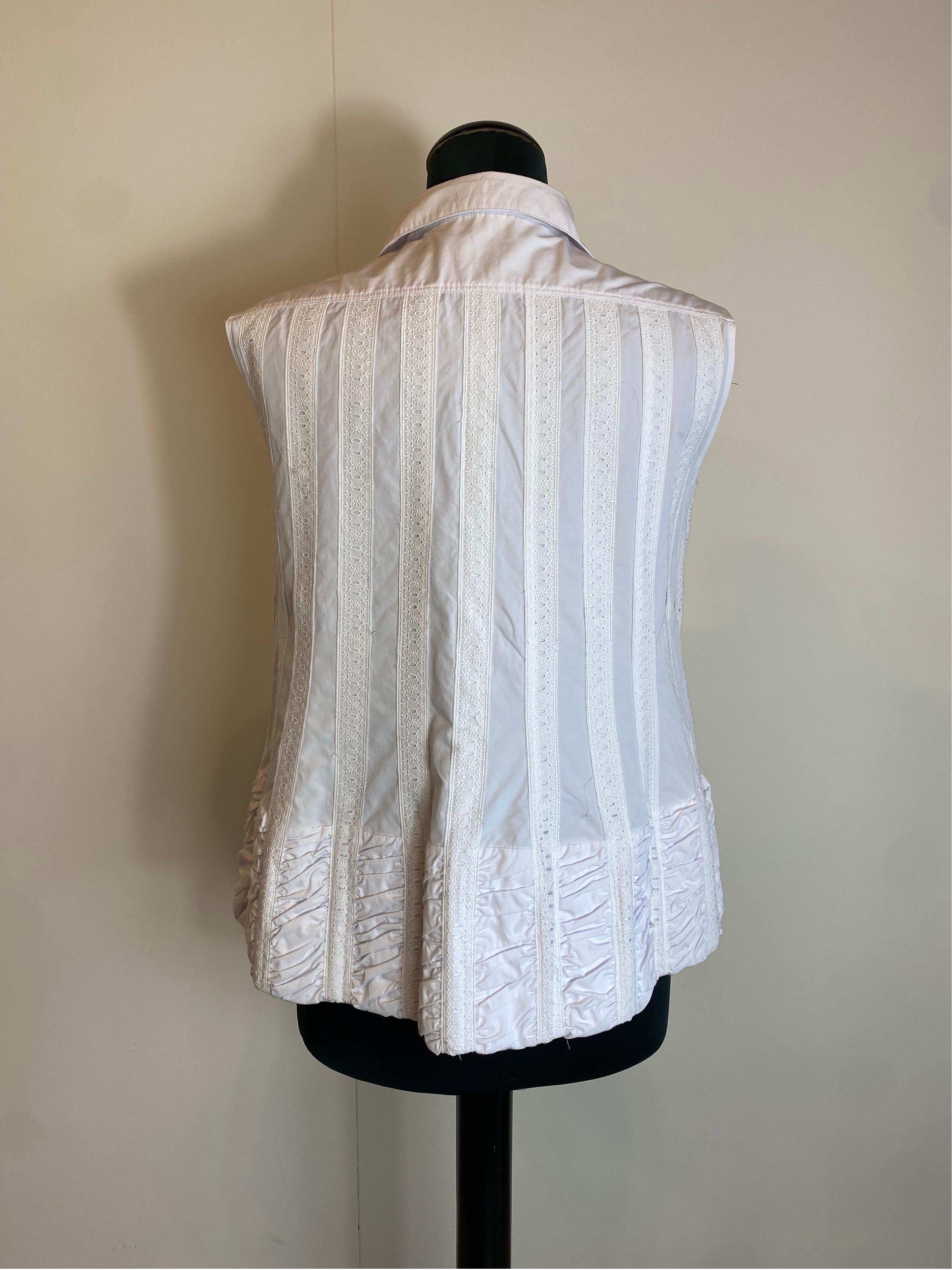 Alaia Paris White Blouse  For Sale 3