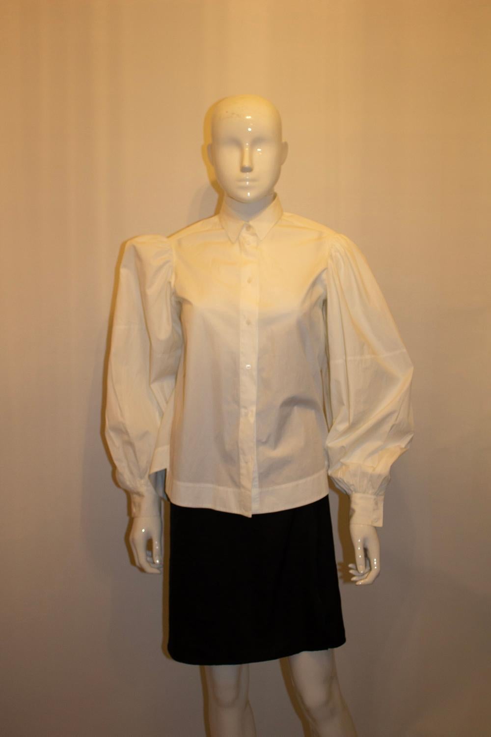 Alaia Paris Camisa blanca de algodón en Bueno estado para la venta en London, GB