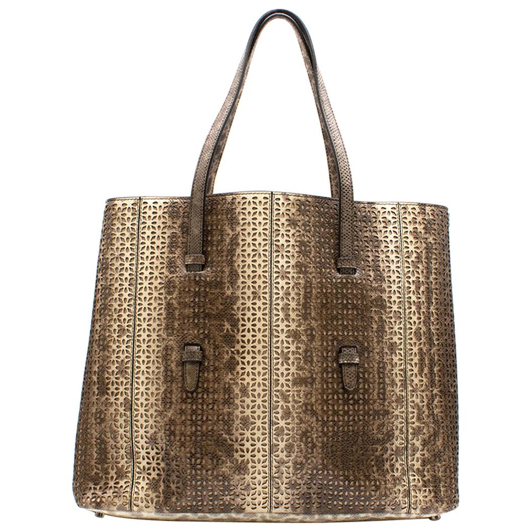 Alaia Petal Laser-Cut Tote