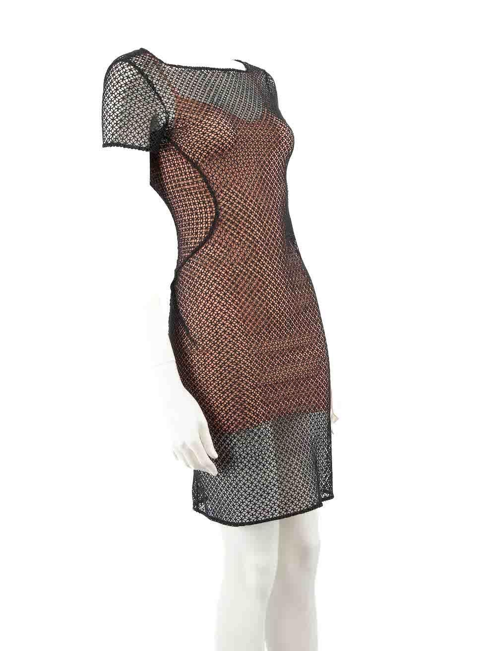 CONDITION is Never worn, with tags. No visible wear to dress is evident on this new Pierre Mantoux for Alaïa designer resale item.
 
 
 
 Details
 
 
 Black
 
 Polyester lace
 
 Dress
 
 Mini
 
 See through
 
 Round neck
 
 Figure hugging fit
 
