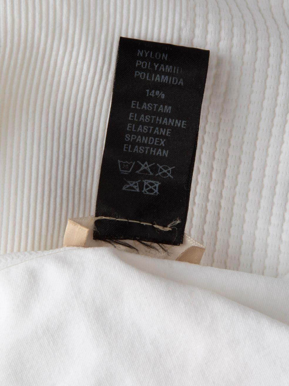 Alaïa Pierre Mantoux für Alaïa Weißes Bodycon-Minikleid Größe S im Angebot 2