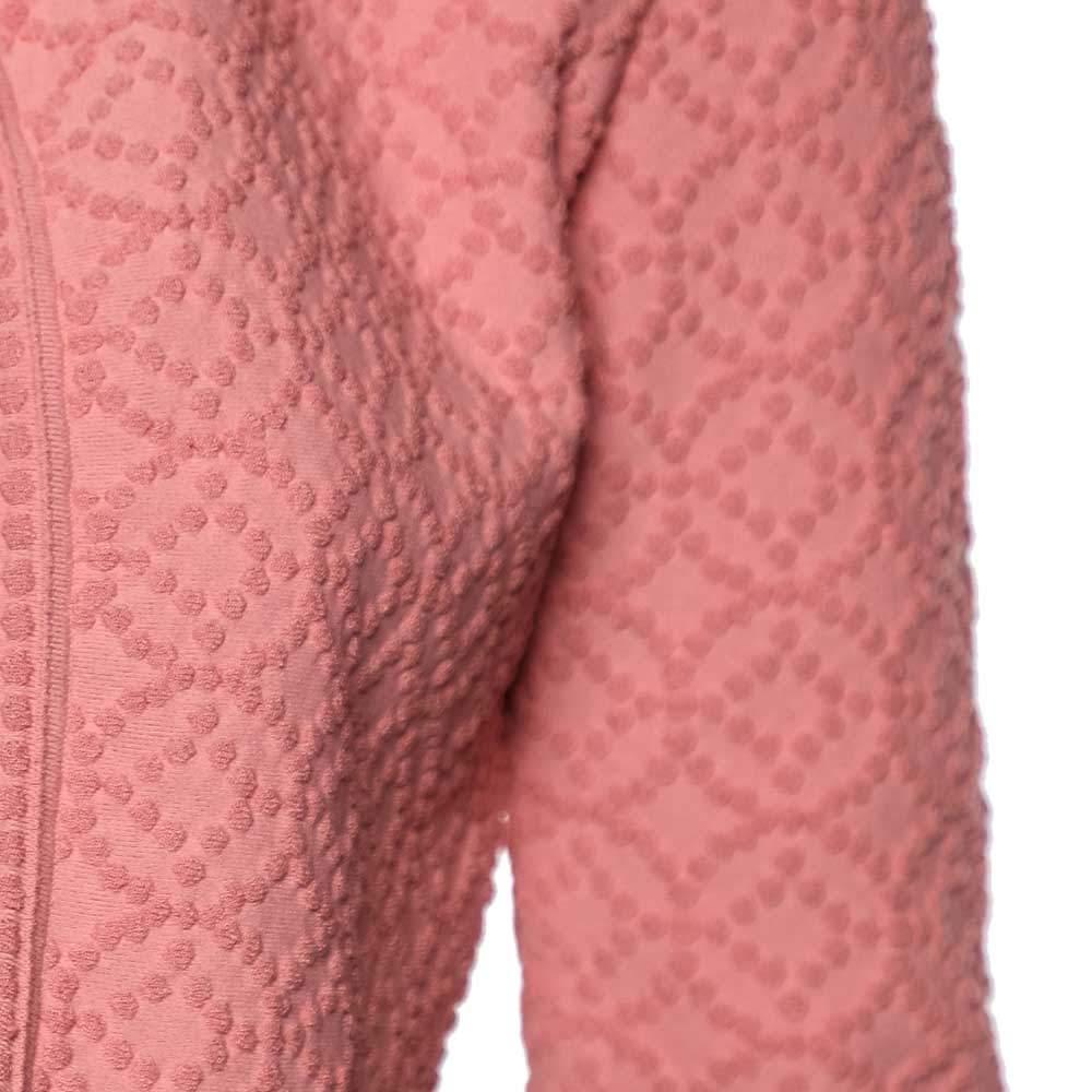 Alaia Rosa gemusterter gestrickter Shrug in Kurzform M Damen im Angebot