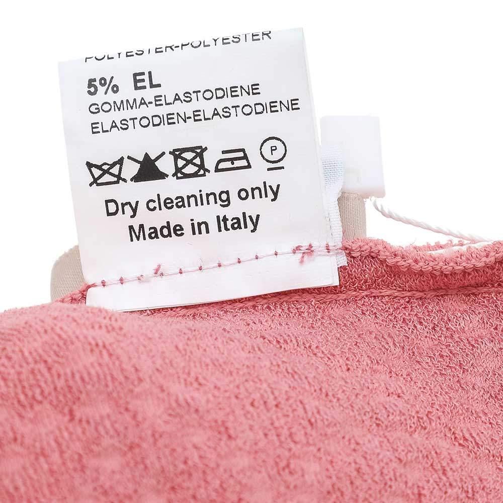 Alaia - Cache-nez en tricot rose à motifs M en vente 1