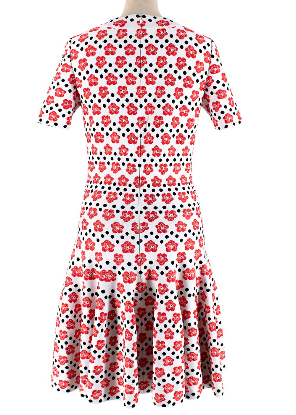 alaia polka dot dress