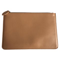 Alaïa Pouch In Pink Beige Leather