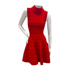 Alaïa Red Jacquard Knit Dress – Spring/Summer 2017 IT 38