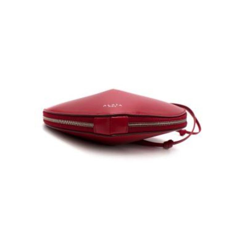 alaia red heart bag