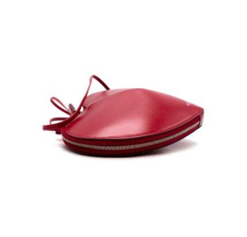 alaia heart bag red