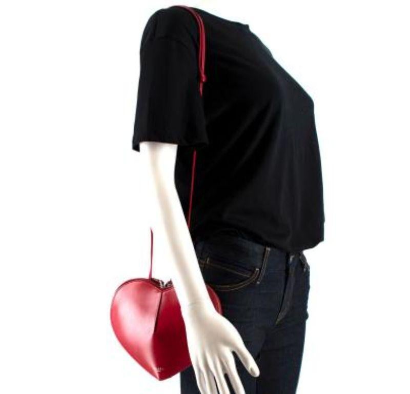 Alaia Red Leather Le Coeur Heart Shaped Bag 2