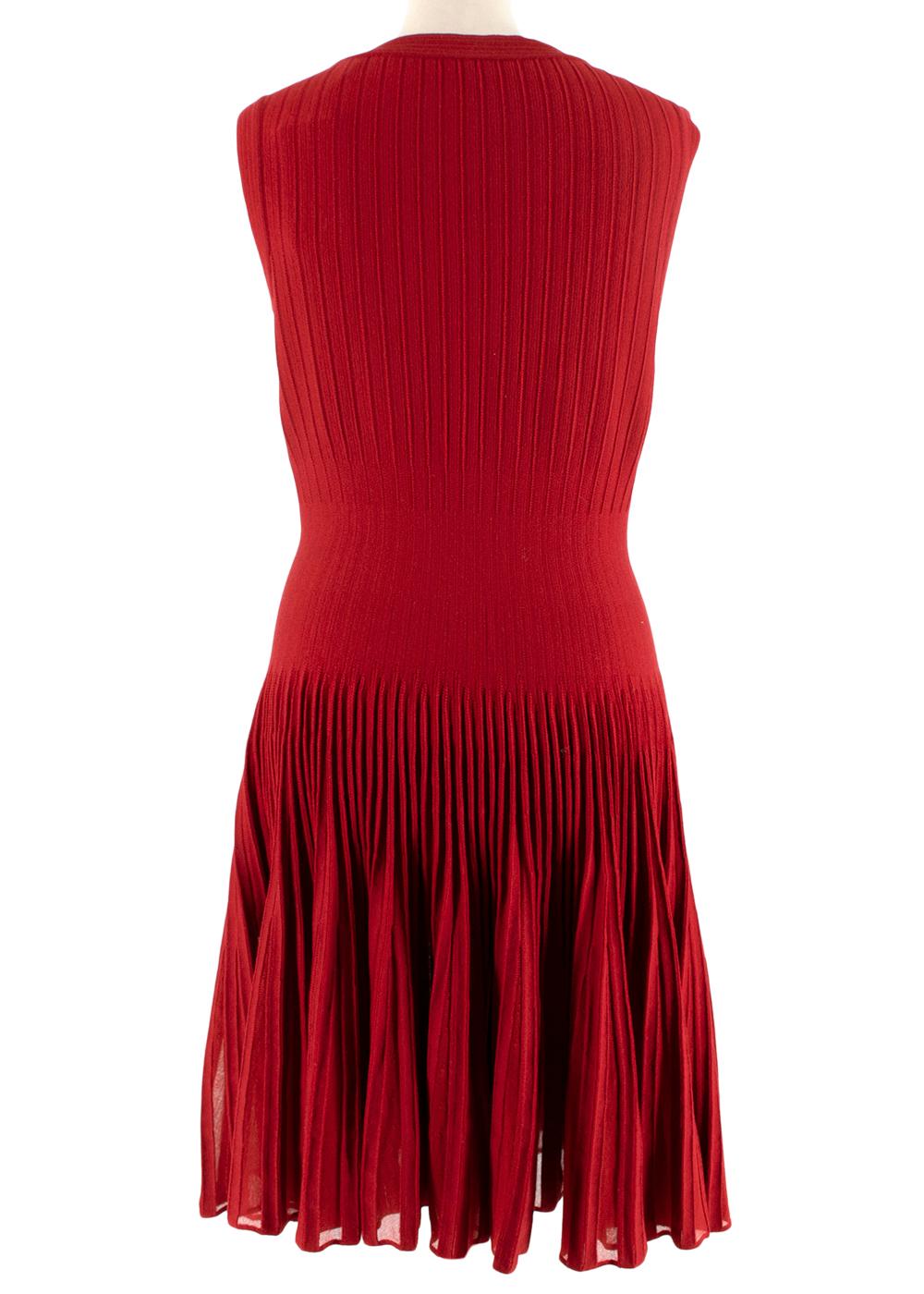 red alaia dress