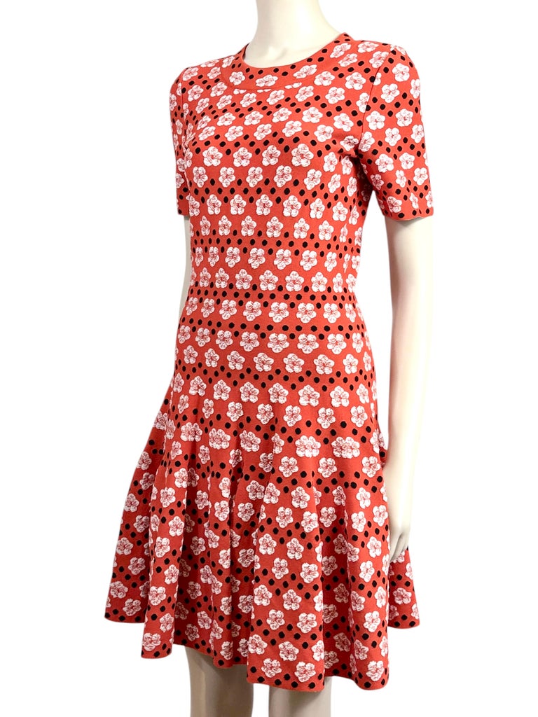 red knit skater dress Strappy Straight Neck Ruffle Detail Mini Skater Dress In Red Knit | EGO US