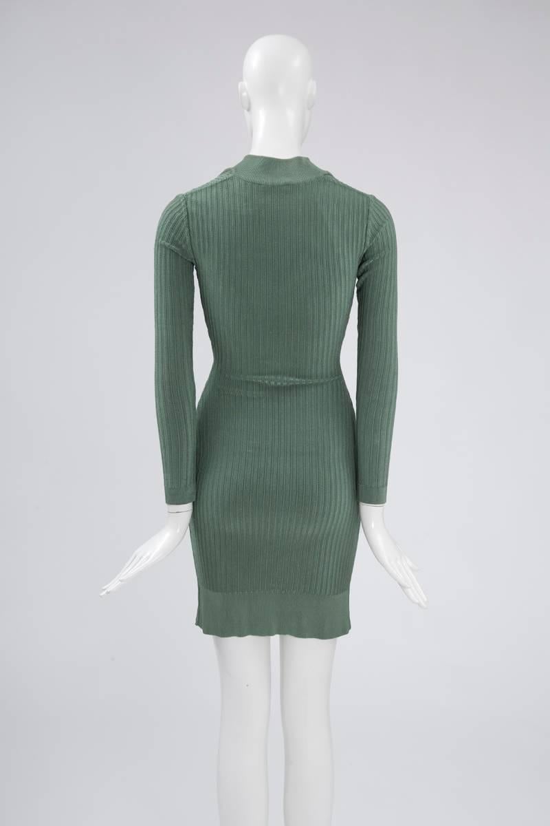 Alaïa Ribbed Knit Mini Dress, Fall-Winter 1990-1991 For Sale 5
