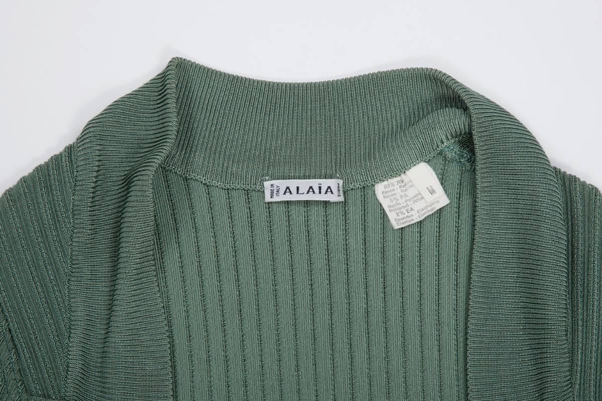 Alaïa Ribbed Knit Mini Dress, Fall-Winter 1990-1991 For Sale 6
