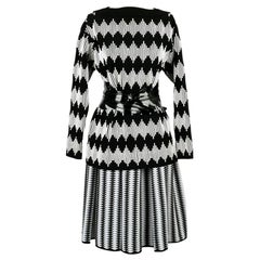 Alaïa Set Composed of a Top and a Flared Skirt