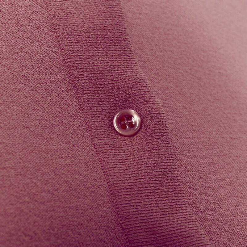 ALAIA Signature Cardigan cropped en maille stretch à boutons Framboise rose FR36 XS en vente 5
