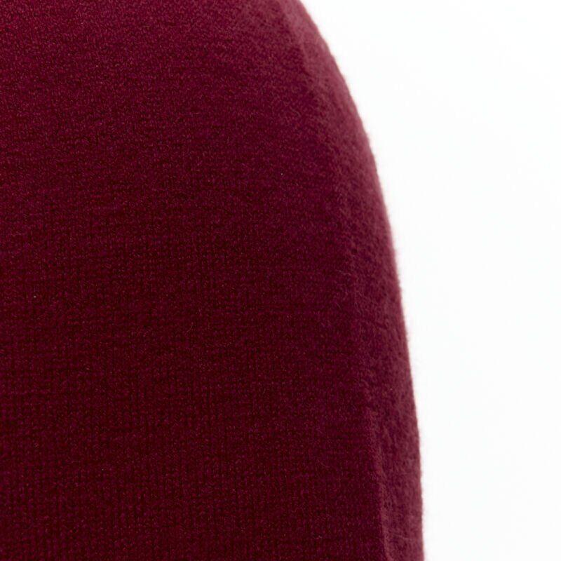 ALAIA Signature cardigan cropped en maille stretch à boutons Garance rouge FR36 XS en vente 7