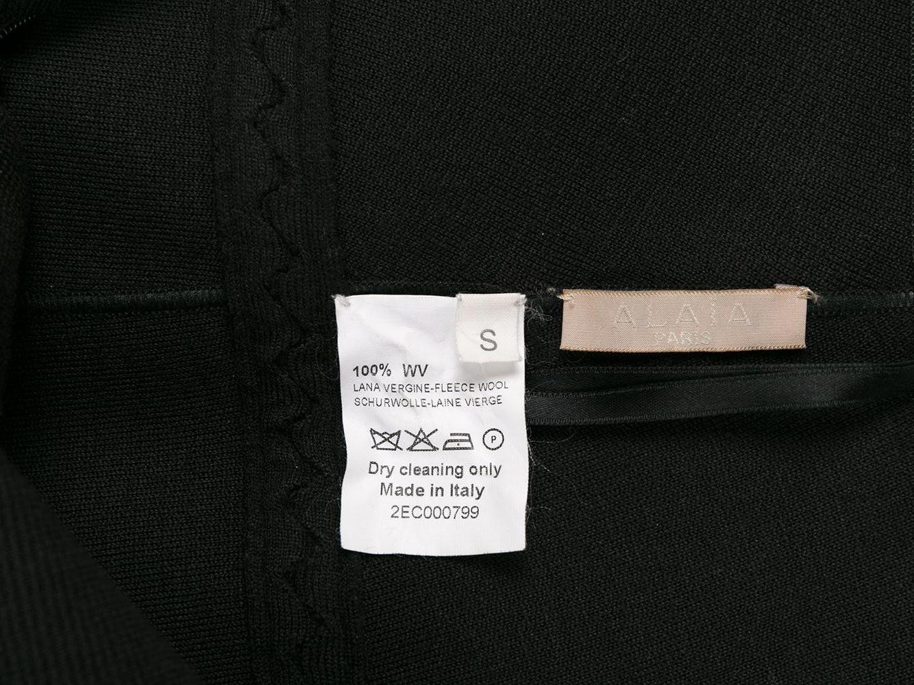 Alaia Skate Black Lace Detail Skirt For Sale 1