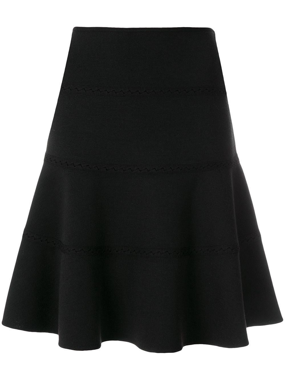 Alaia Skate Black Lace Detail Skirt For Sale 3