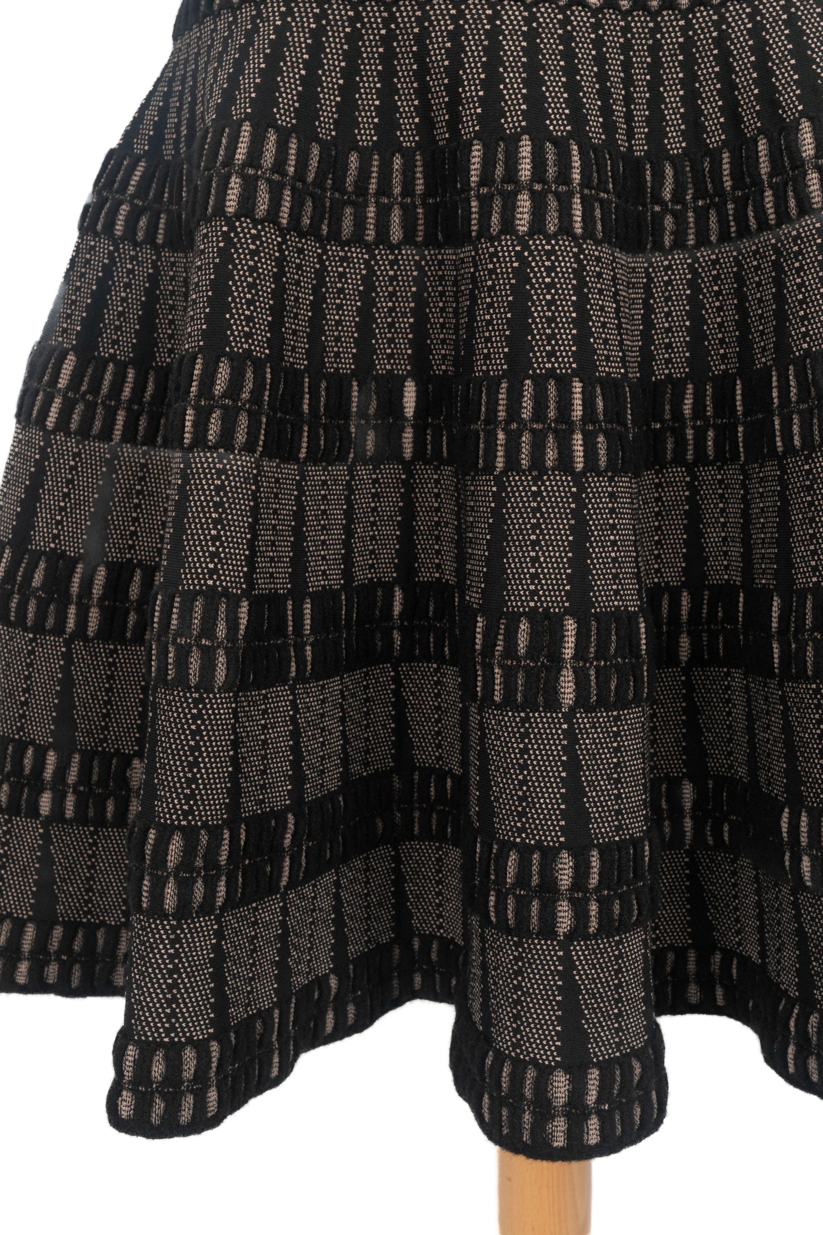 Falda skater Alaïa Negro en venta