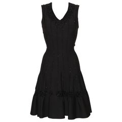 Alaïa Sleeveless A-Line Black Dress