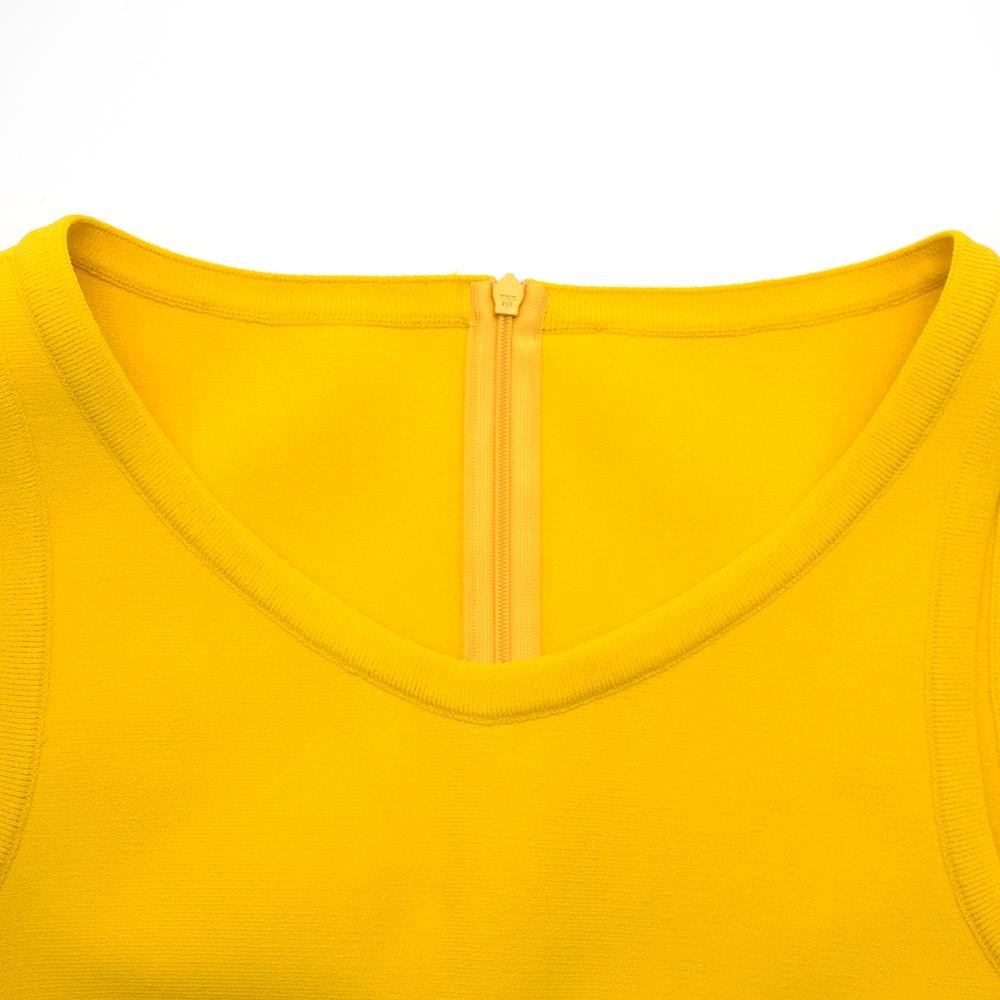 yellow flare dress