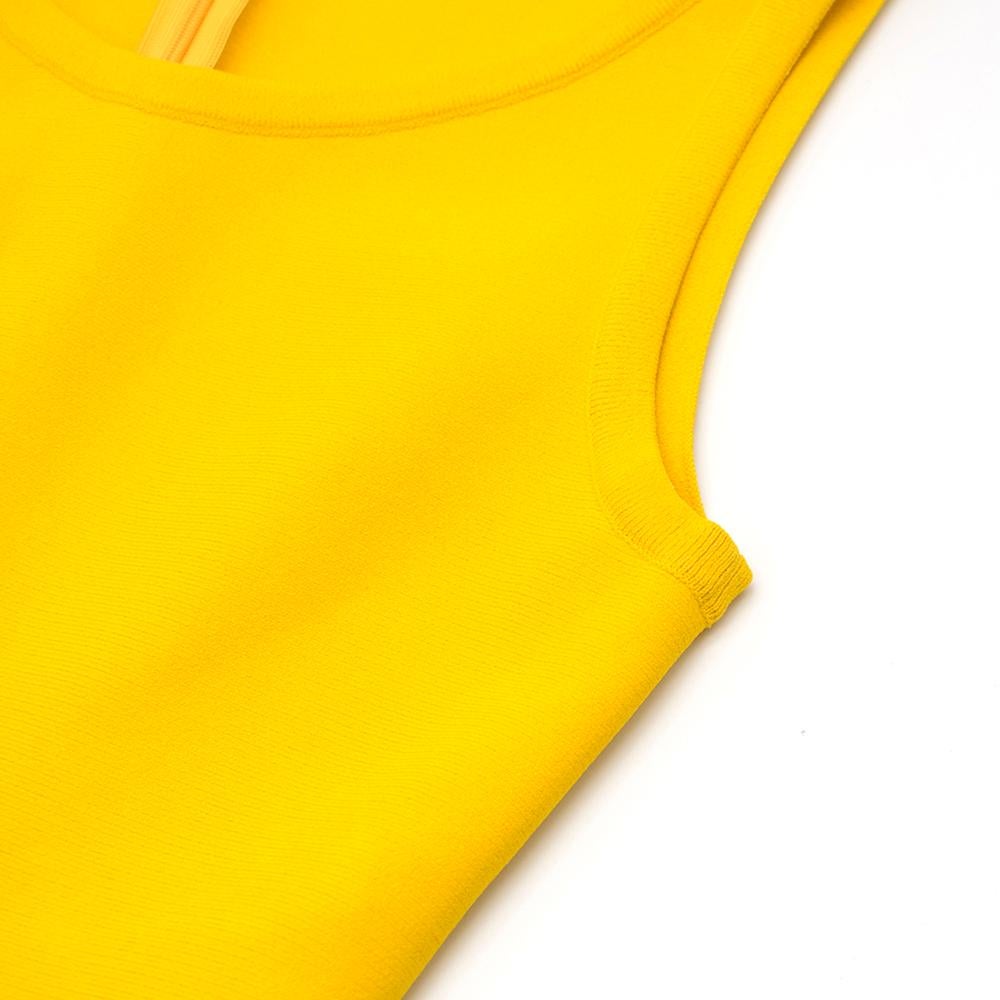 fit and flare dress yellow