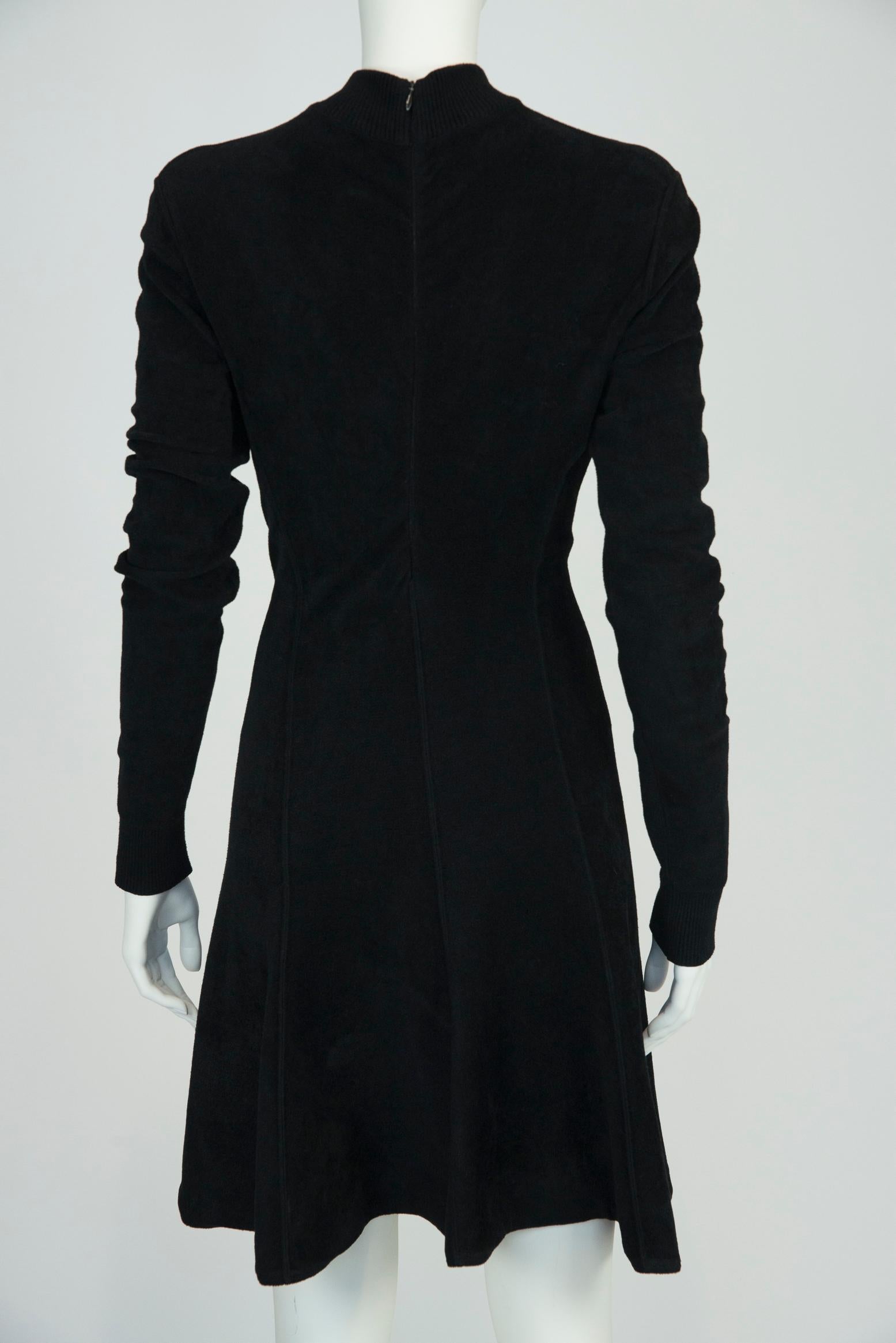 Alaïa Stretch-Jersey Velvet Mini Dress 11