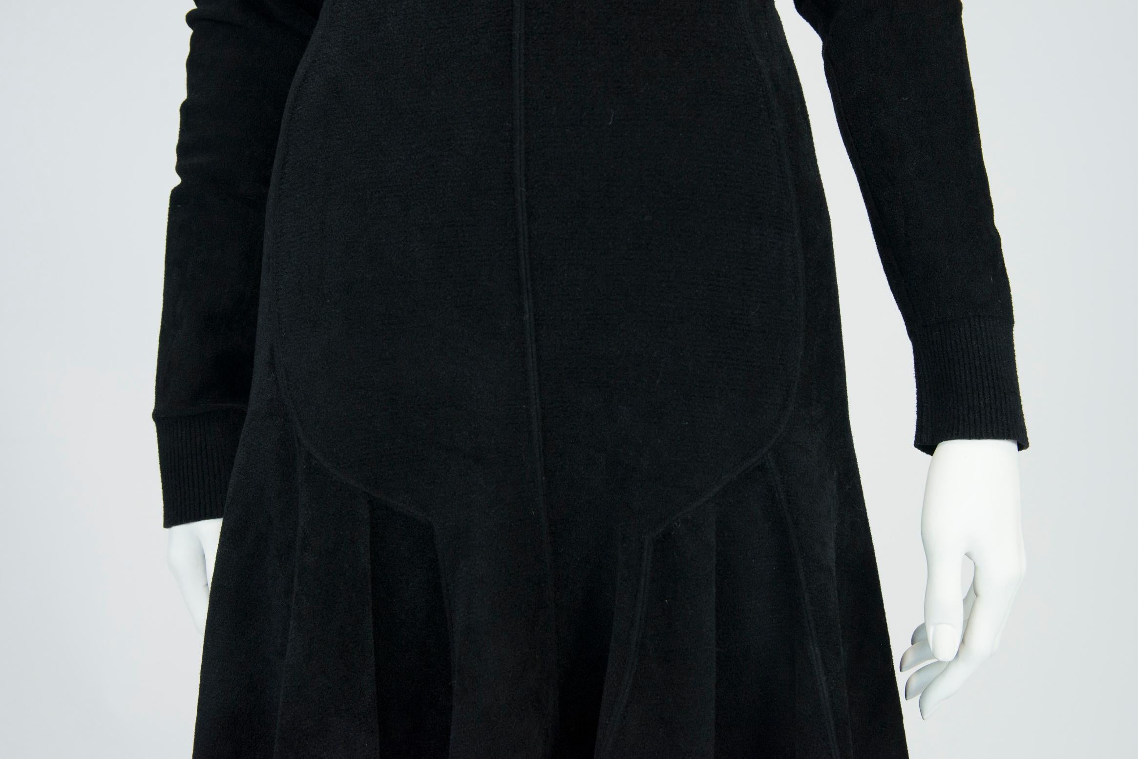 Alaïa Stretch-Jersey Velvet Mini Dress 2