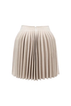 Alaïa Gonna strutturata in maglia a pieghe con stampa geometrica