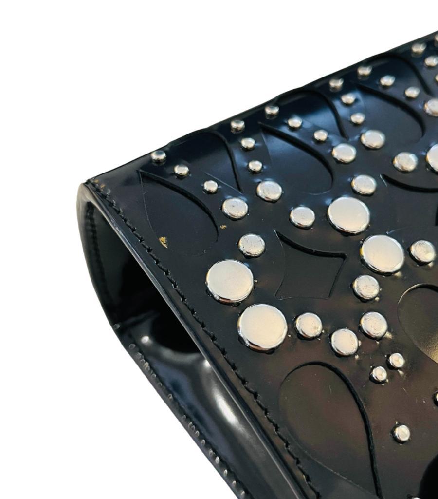 Alaia Studded Leather Clutch Bag For Sale 3