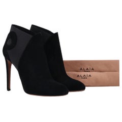 Alaia Suede Ankle Boots