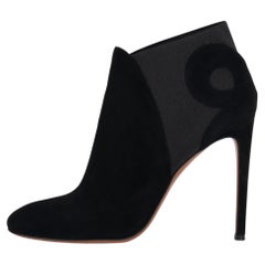 Alaia Suede Ankle Boots