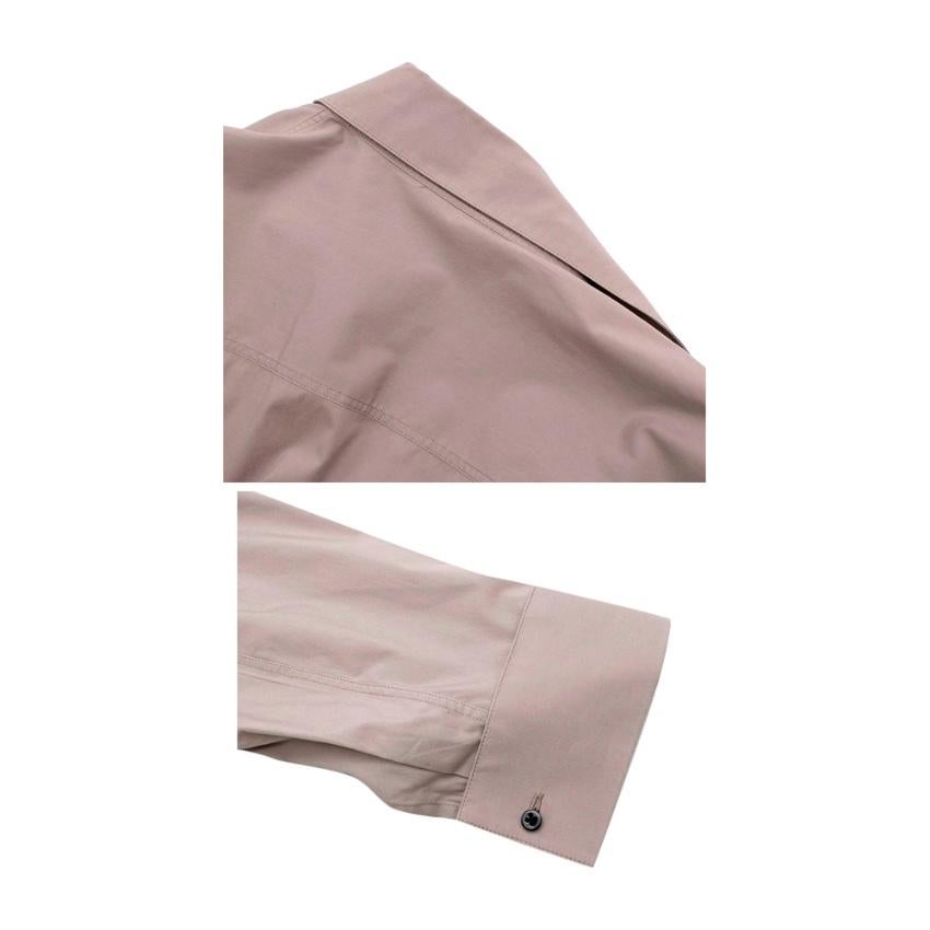 Alaia Taupe Stretch Waist Longline Shirt - Size US 6 For Sale 5